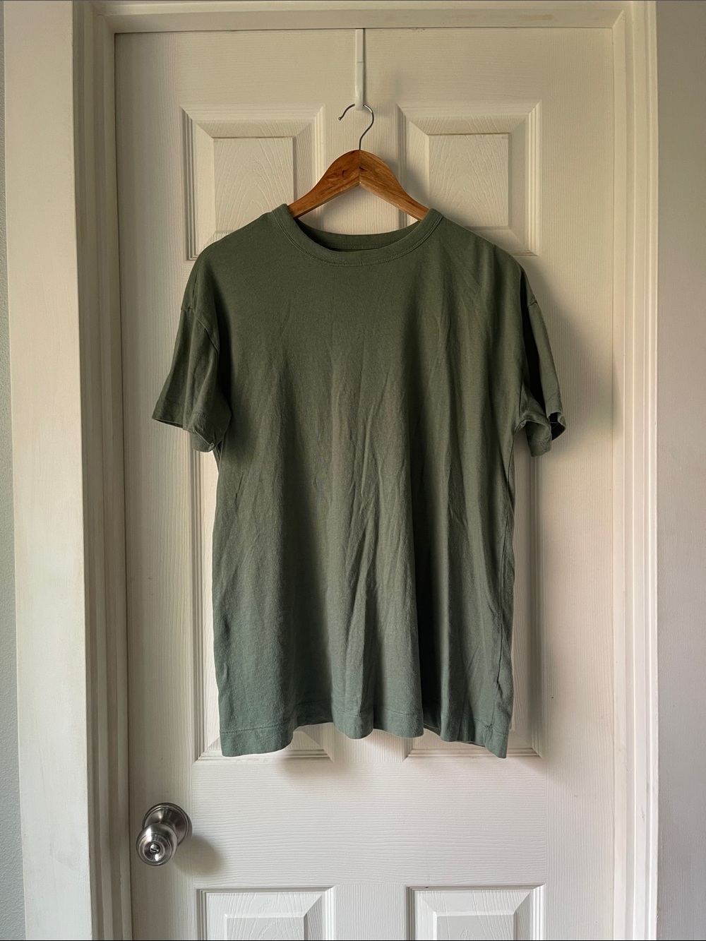 Old Navy EveryWear Olive Green 100% Cotton Oversized Tee XS
